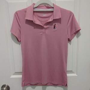 Girls Pink U.S. Open Polo Shirt
